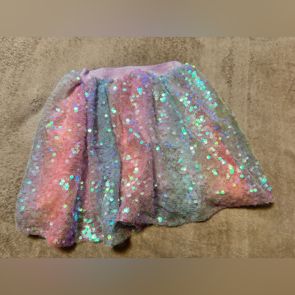 Disney Pink and Blue Sequin Skirt